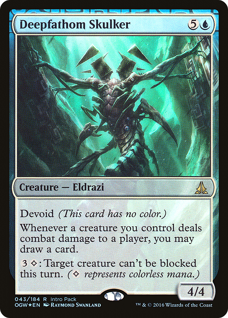 Deepfathom Skulker (UMP-043) [Oath of the Gatewatch Promos]: (devoid) Foil