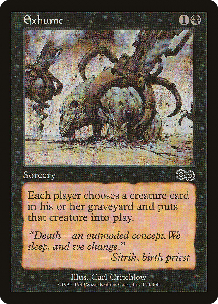 Exhume (USG-134) [Urza's Saga]