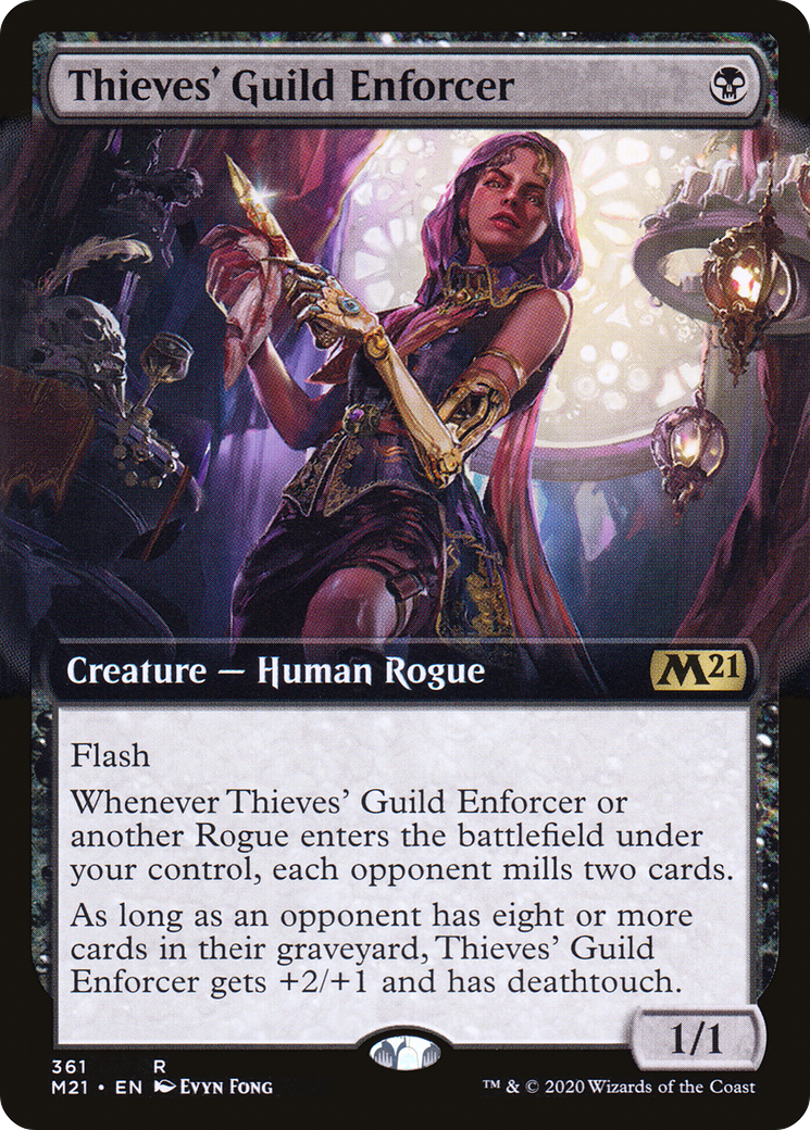Thieves' Guild Enforcer (M21-361) [Core Set 2021]: (Extended Art) Foil
