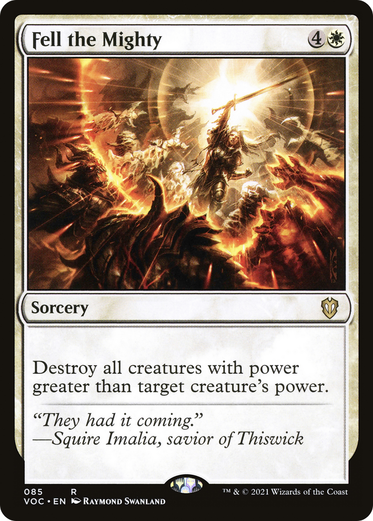 Fell the Mighty (VOC-085) [Crimson Vow Commander]