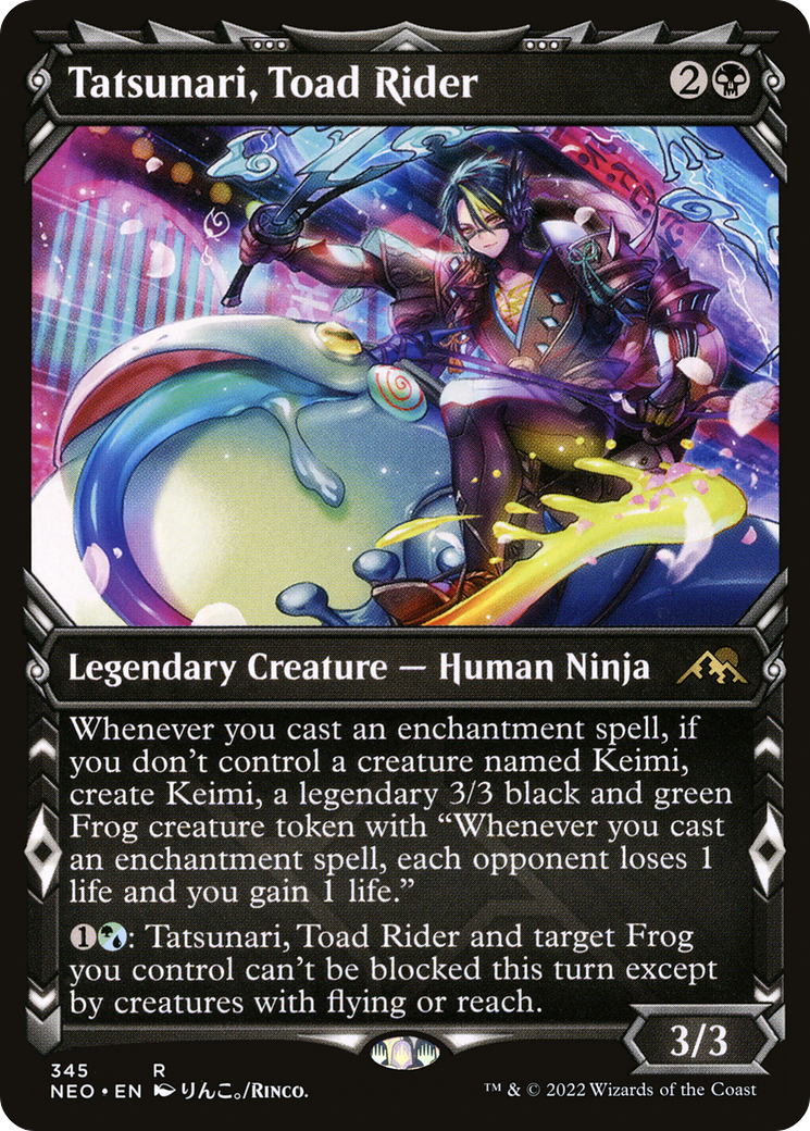 Tatsunari, Toad Rider (Showcase) (NEO-345) [Kamigawa: Neon Dynasty]