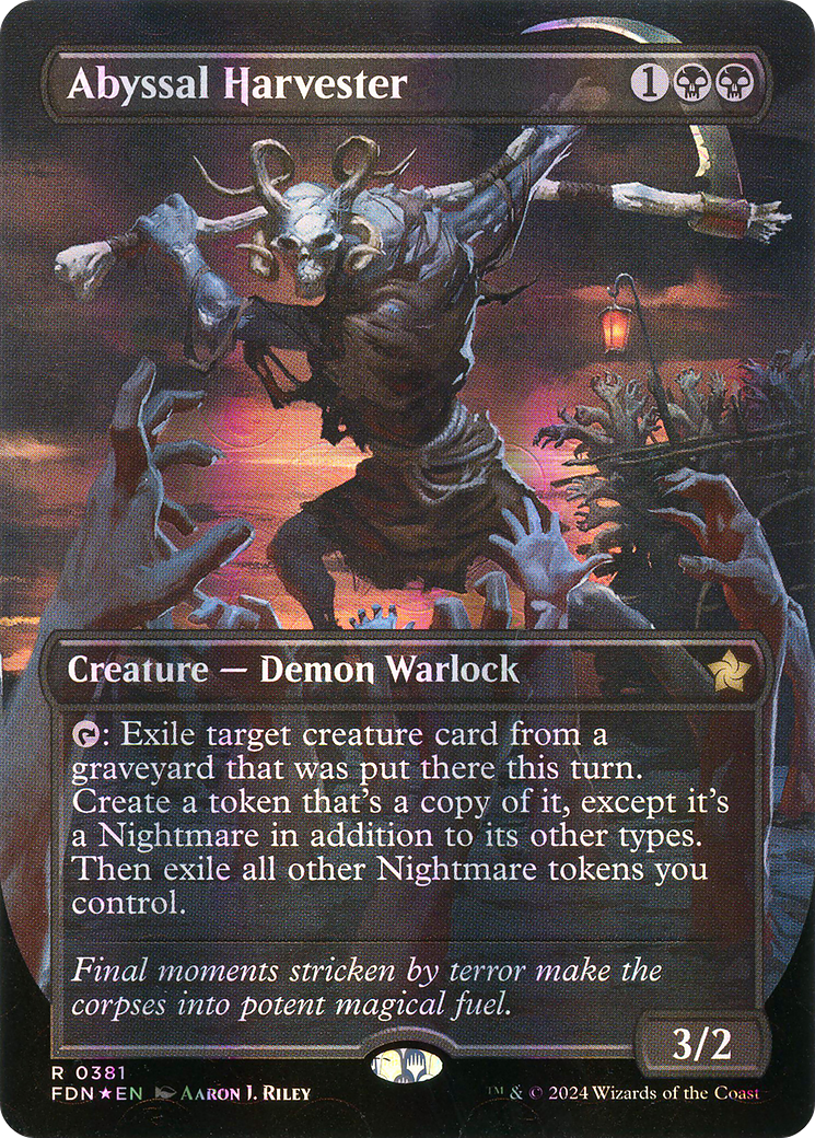 Abyssal Harvester (FDN-381) [Foundations] (Borderless) Foil