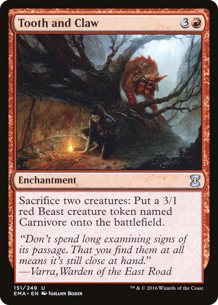Tooth and Claw (EMA-151) [Eternal Masters]