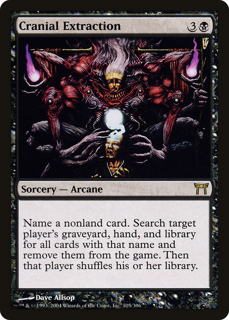 Cranial Extraction (CHK-105) [Champions of Kamigawa] Foil