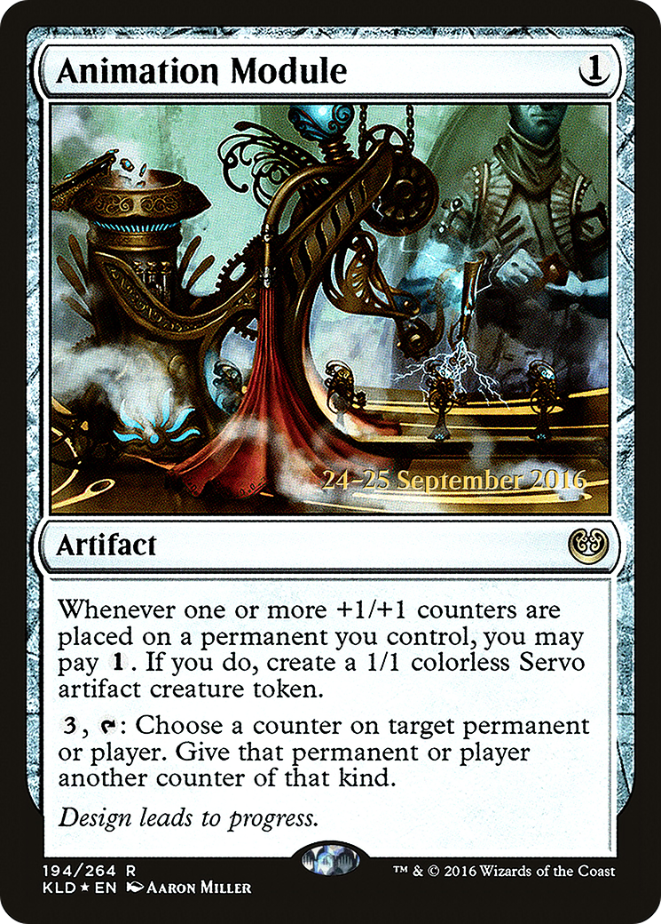 Animation Module (PRE-194S) [Kaladesh Promos] Foil