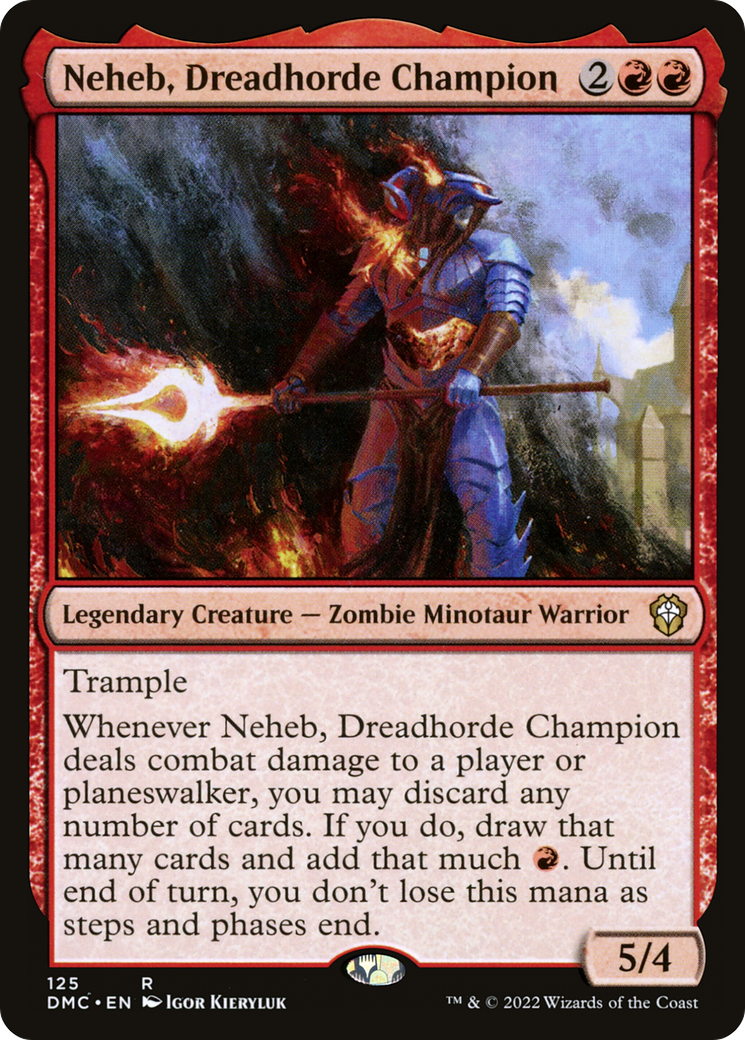Neheb, Dreadhorde Champion (DMC-125) [Dominaria United Commander]