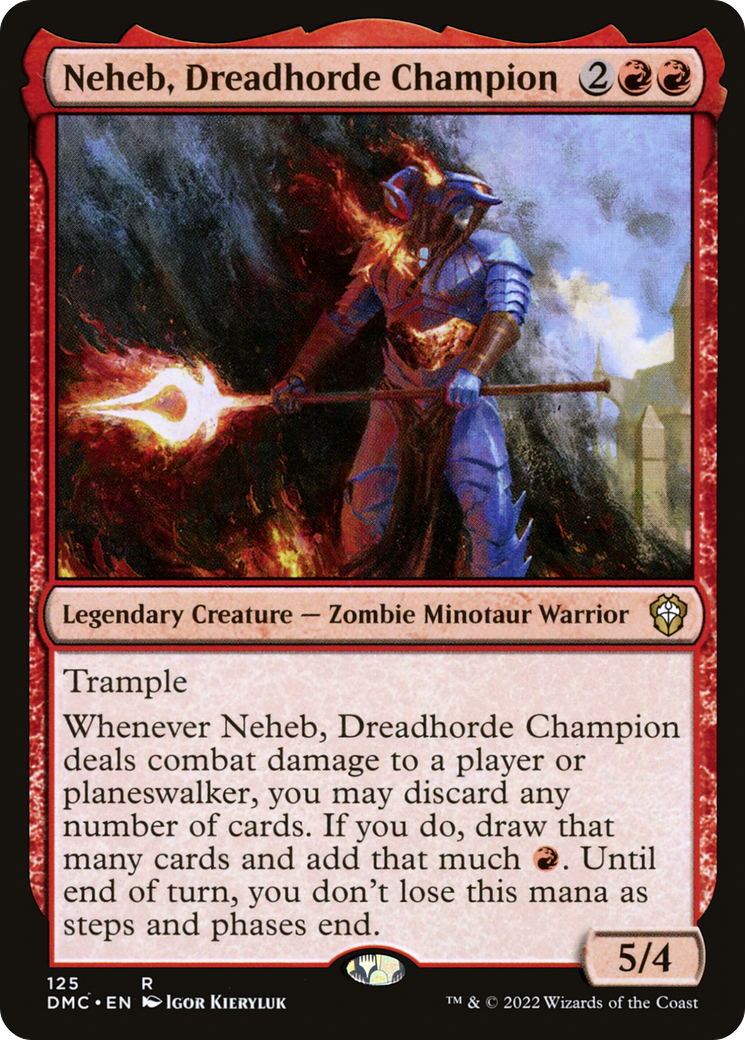 Neheb, Dreadhorde Champion (DMC-125) [Dominaria United Commander]