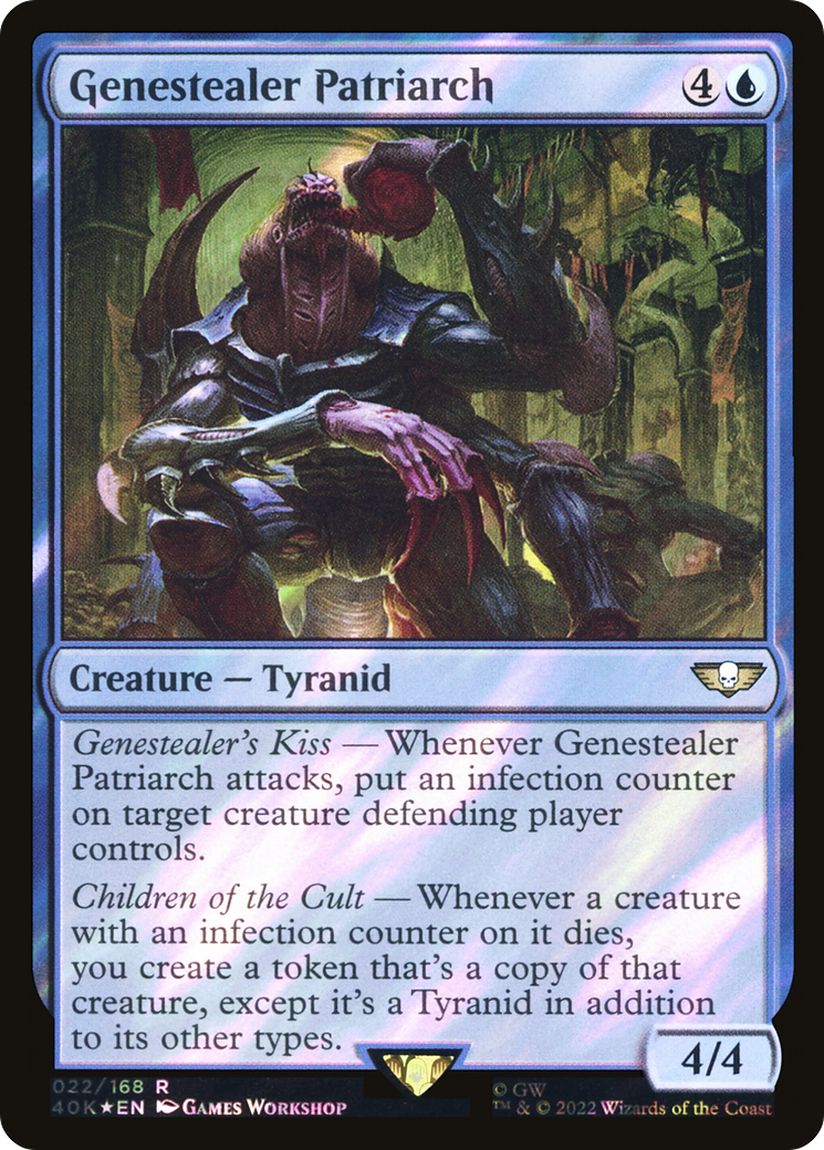 Genestealer Patriarch (Surge Foil) (40K-022) [Warhammer 40,000 Commander] Foil