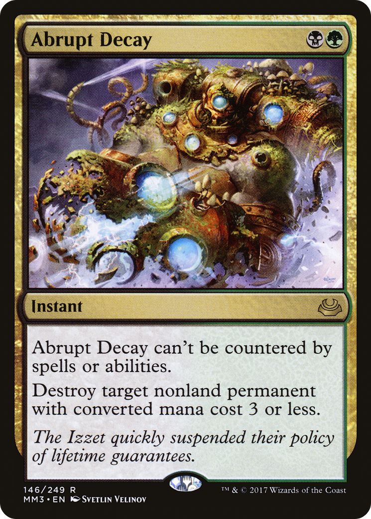 Abrupt Decay (MM3-146) [Modern Masters 2017]