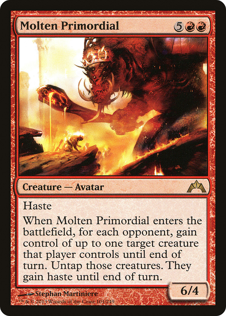 Molten Primordial (GTC-101) [Gatecrash] Foil