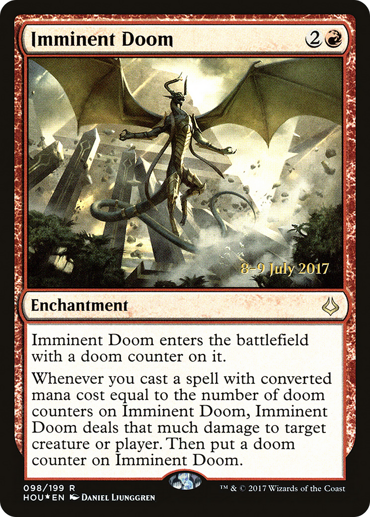 Imminent Doom (PRE-98S) [Hour of Devastation Promos] Foil