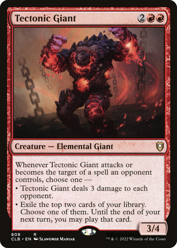 Tectonic Giant (CLB-808) [Commander Legends: Battle for Baldur's Gate]