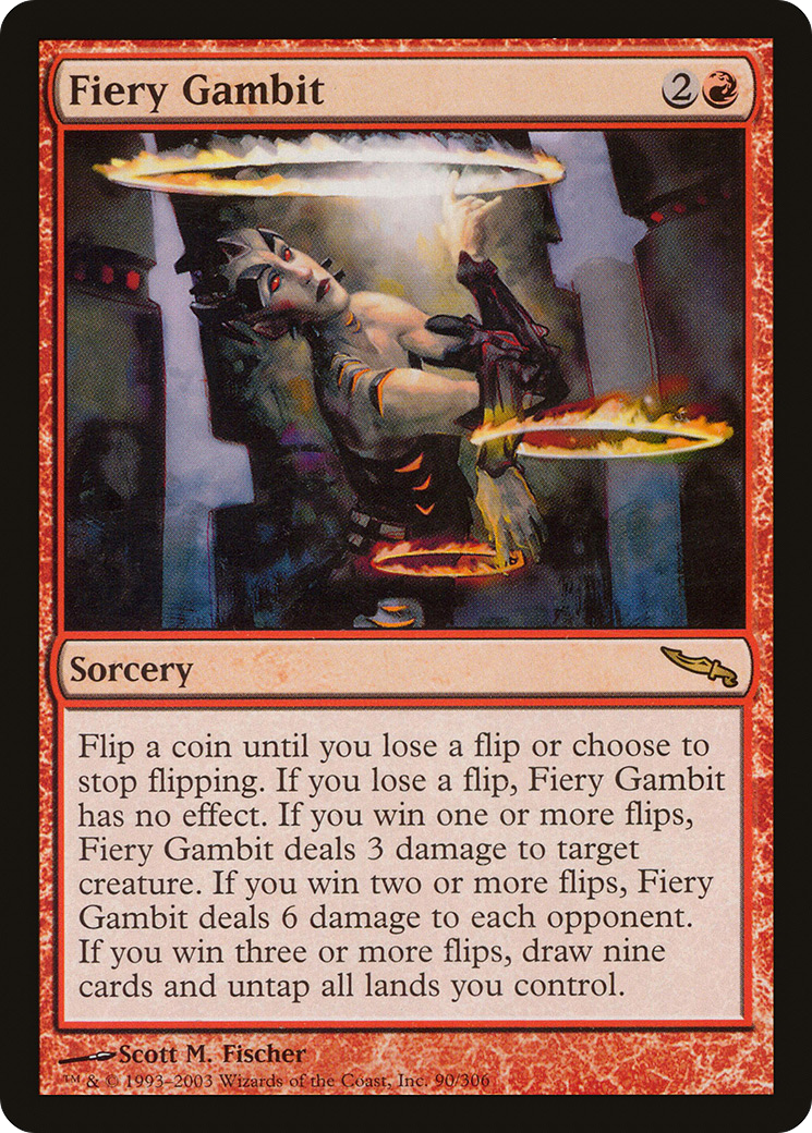 Fiery Gambit (MRD-090) [Mirrodin]