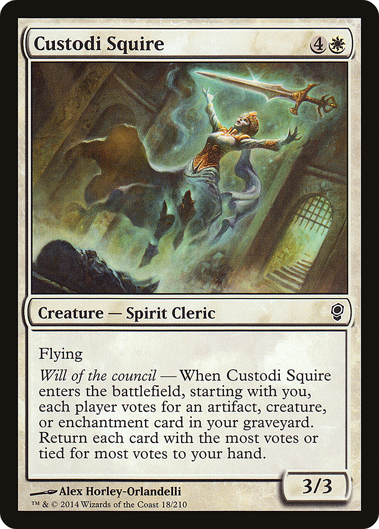 Custodi Squire (CNS-018) [Conspiracy] Foil