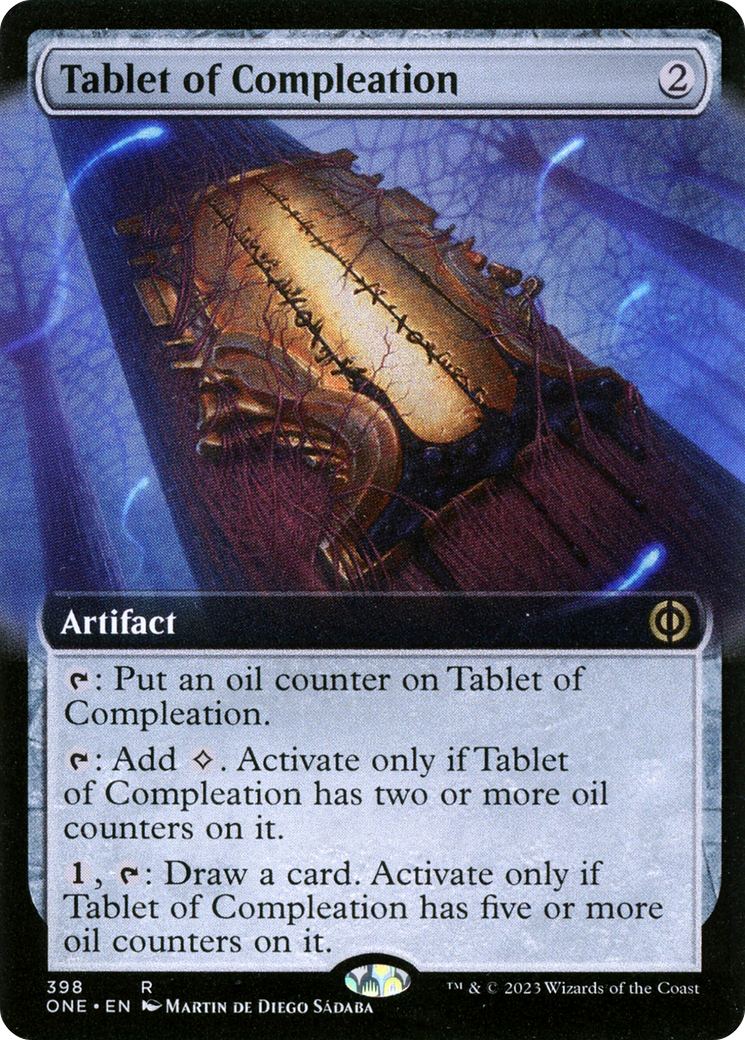 Tablet of Compleation (Extended Art) (ONE-398) [Phyrexia: All Will Be One]