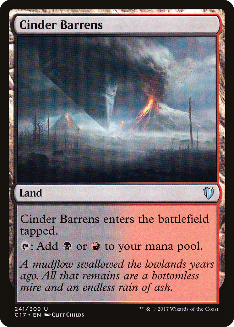 Cinder Barrens (C17-241) [Commander 2017]