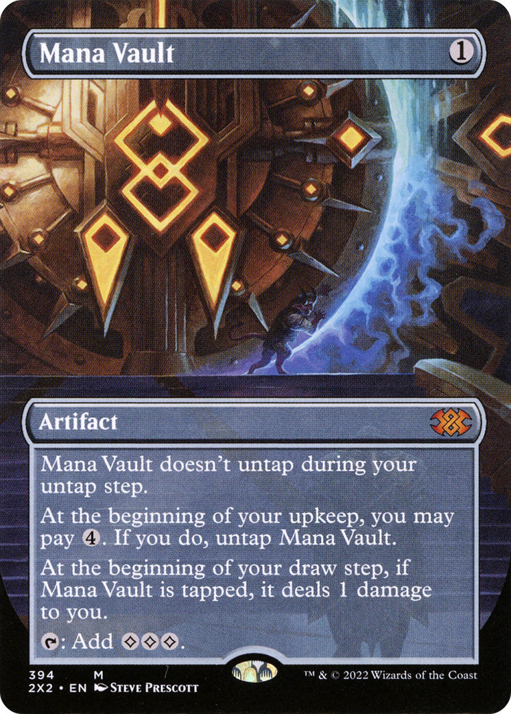 Mana Vault (Borderless) (2X2-394) [Double Masters 2022] Foil