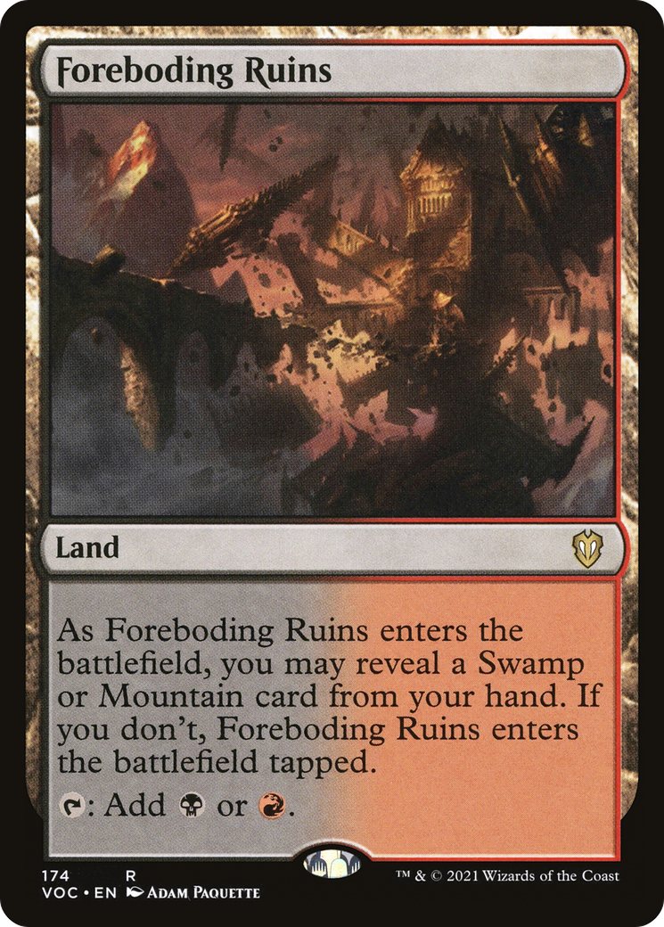 Foreboding Ruins (VOC-174) [Crimson Vow Commander]