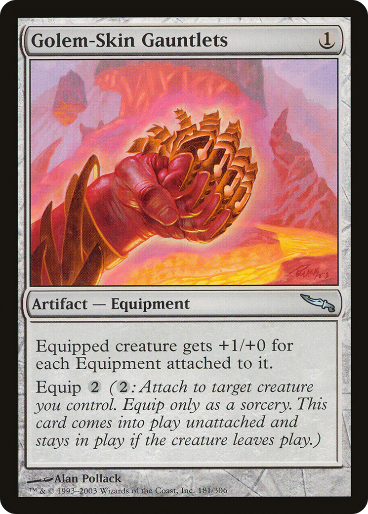 Golem-Skin Gauntlets (MRD-181) [Mirrodin]