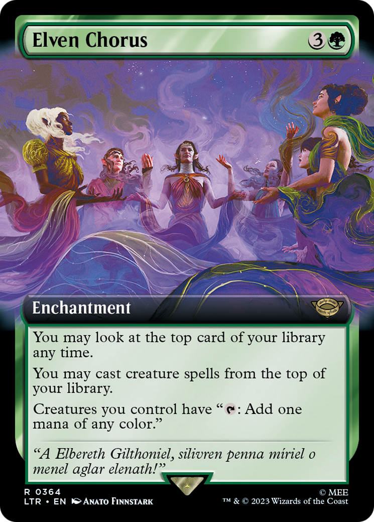 Elven Chorus (LTR-364) [The Lord of the Rings: Tales of Middle-earth]: (Extended Art)