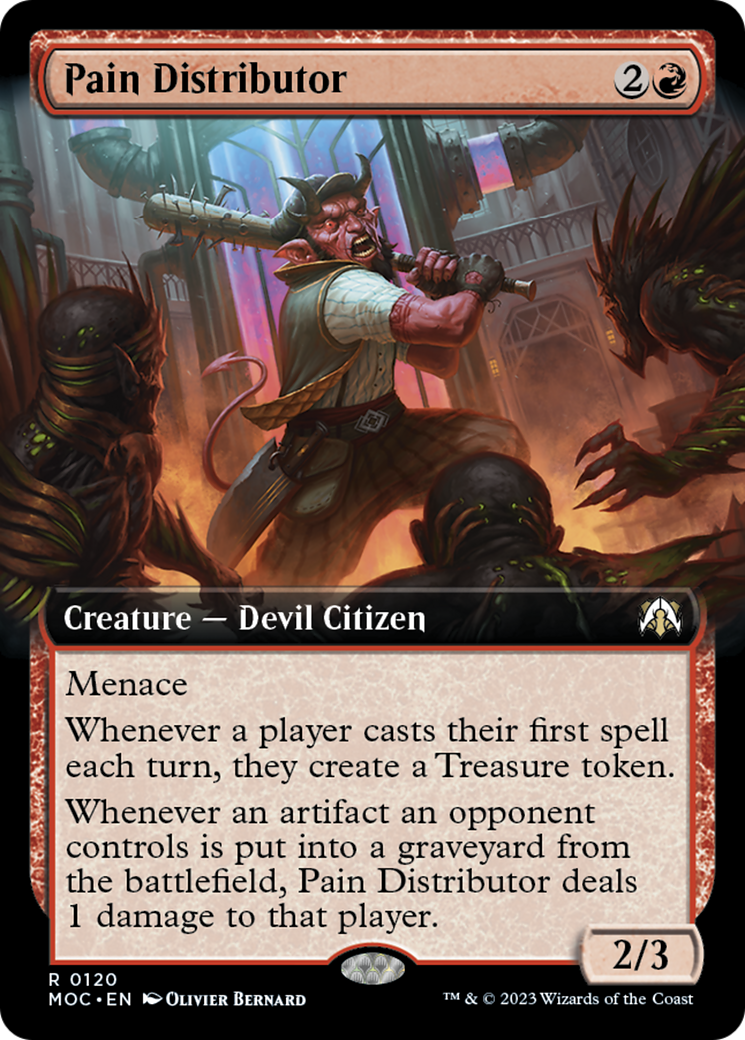 Pain Distributor (MOC-120) [March of the Machine Commander]: (Extended Art)