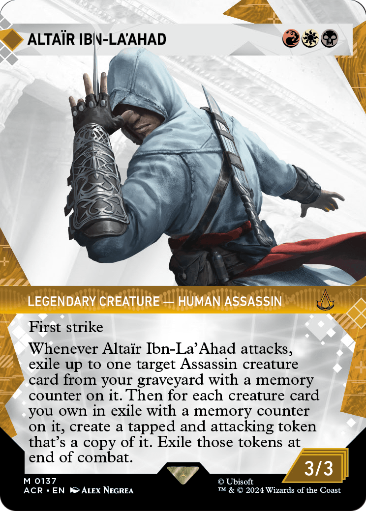Altair Ibn-La'Ahad (Showcase) (ACR-137) (Borderless) [Assassin's Creed] Foil