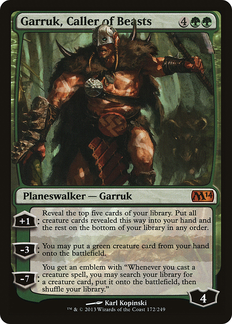 Garruk, Caller of Beasts (M14-172) [Magic 2014]
