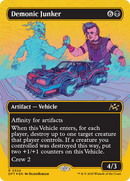 Demonic Junker (DFT-524) [Aetherdrift] (Borderless) Foil