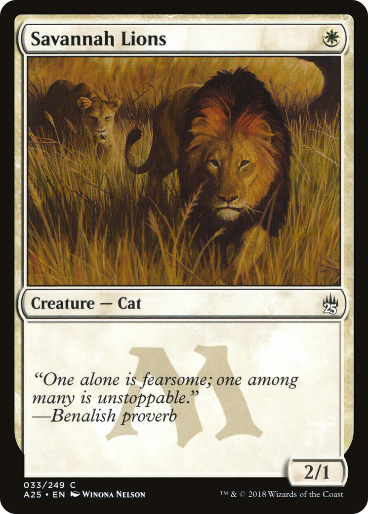 Savannah Lions (A25-033) [Masters 25]
