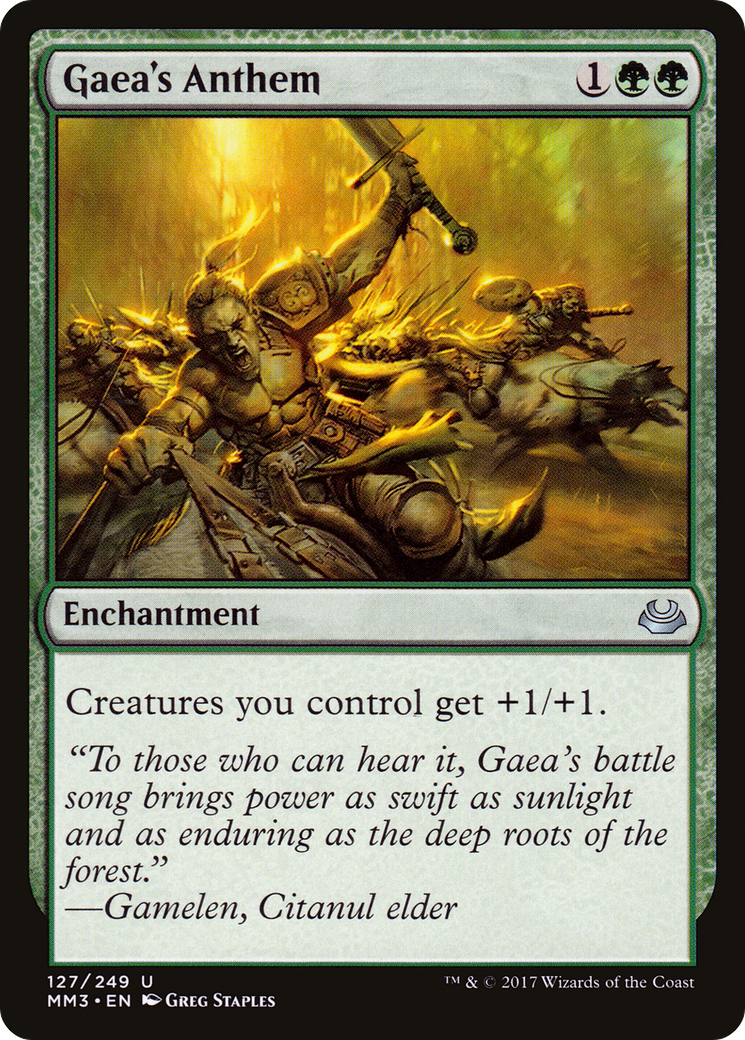 Gaea's Anthem (MM3-127) [Modern Masters 2017]