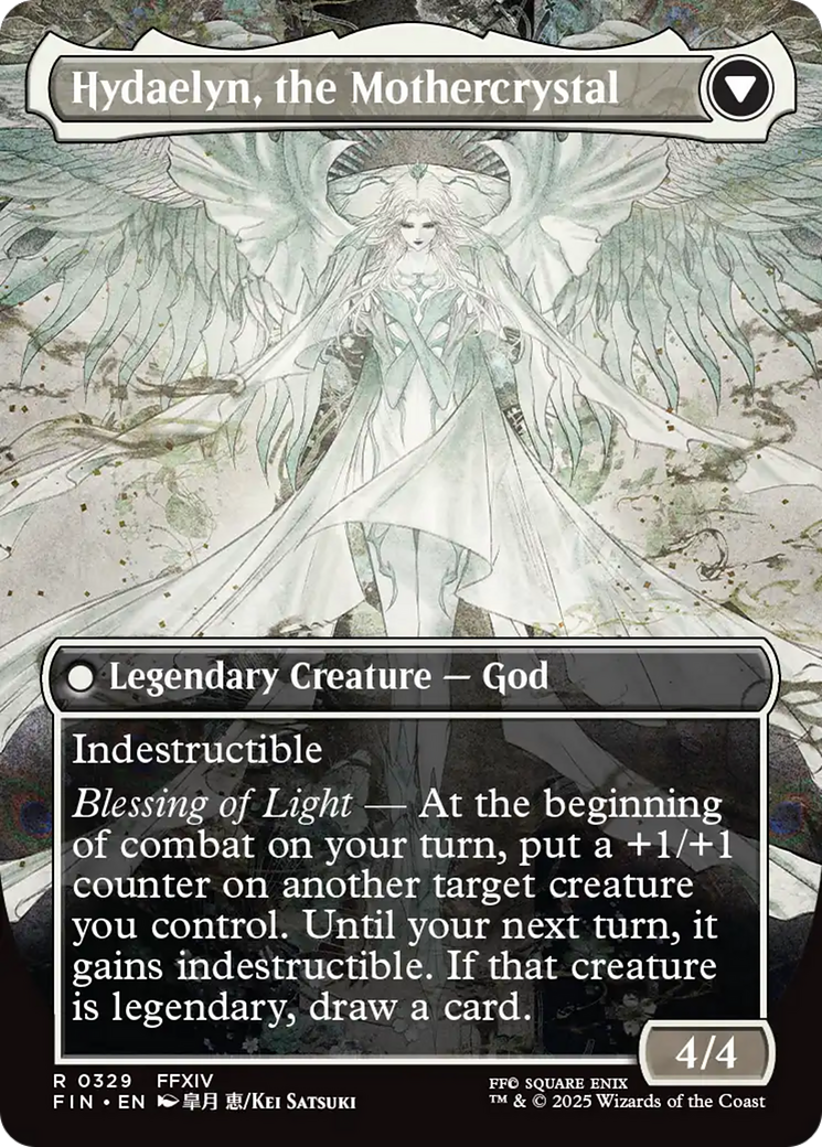 Venat, Heart of Hydaelyn (Borderless) (FIN-329) [FINAL FANTASY] (Borderless) Foil