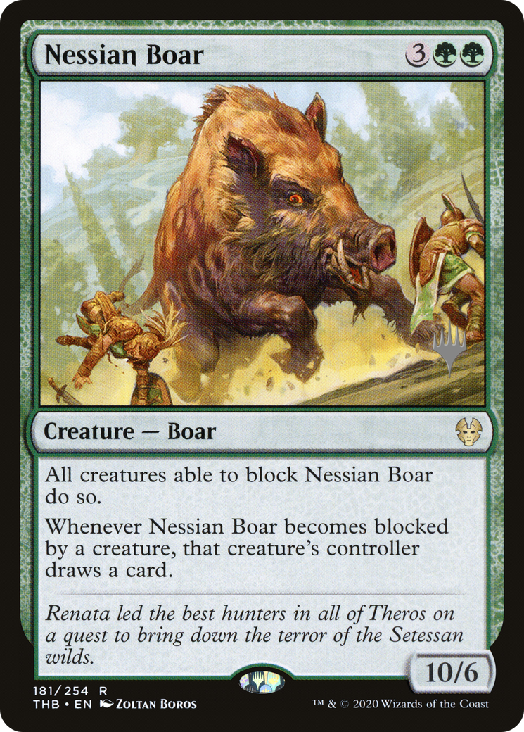Nessian Boar (PPTHB-181P) [Theros Beyond Death Promos]