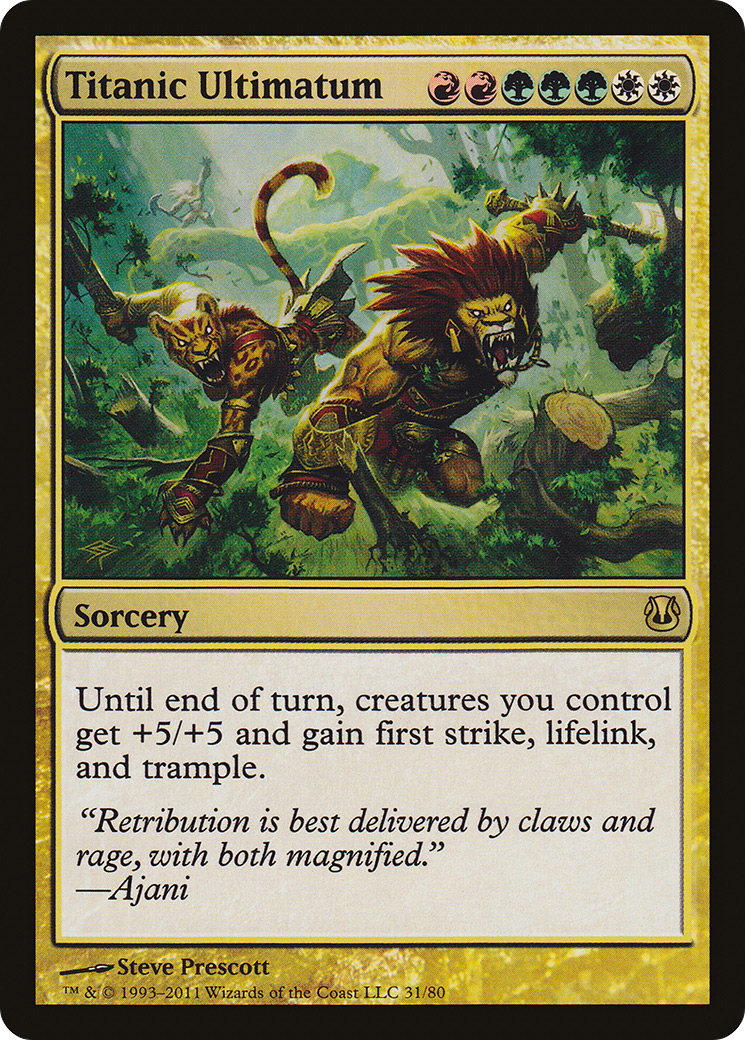 Titanic Ultimatum (DDH-031) [Duel Decks: Ajani vs. Nicol Bolas]