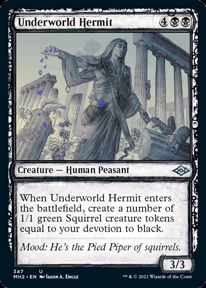 Underworld Hermit (MH2-347) [Modern Horizons 2]: (Showcase) Foil