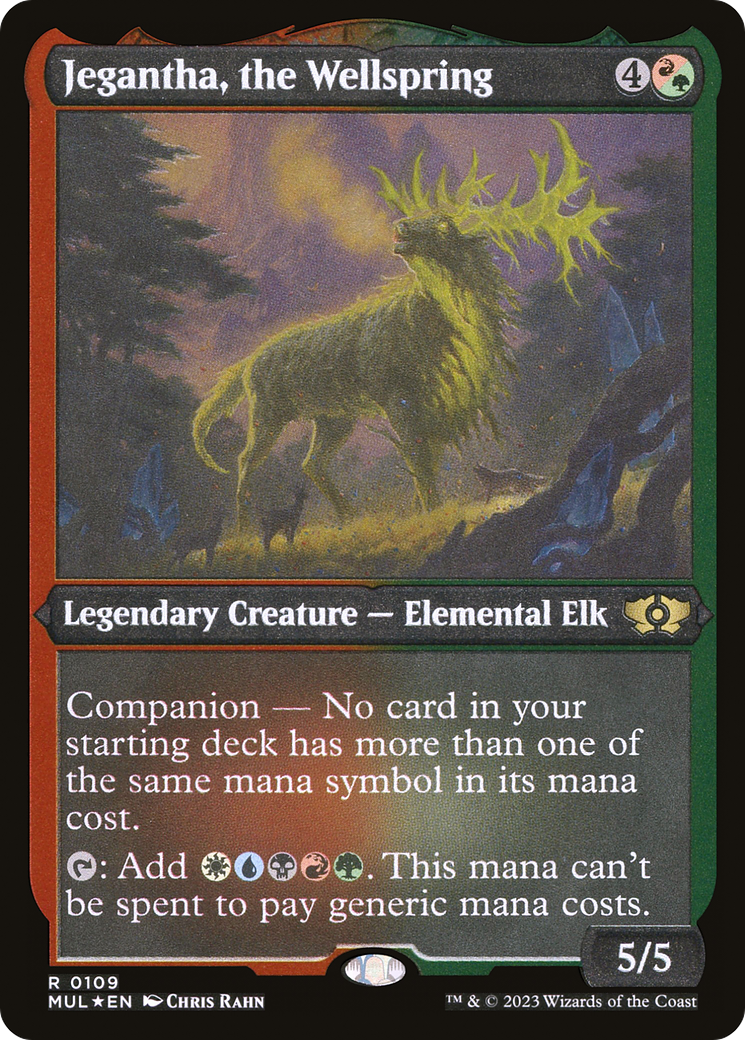 Jegantha, the Wellspring (MUL-109) [Multiverse Legends]: (companion) Etched Foil