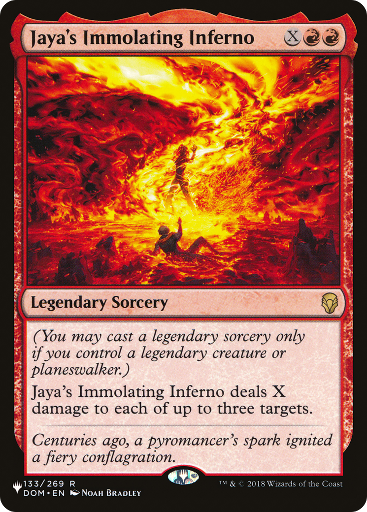 Jaya's Immolating Inferno (LIST-DOM-133) [The List]