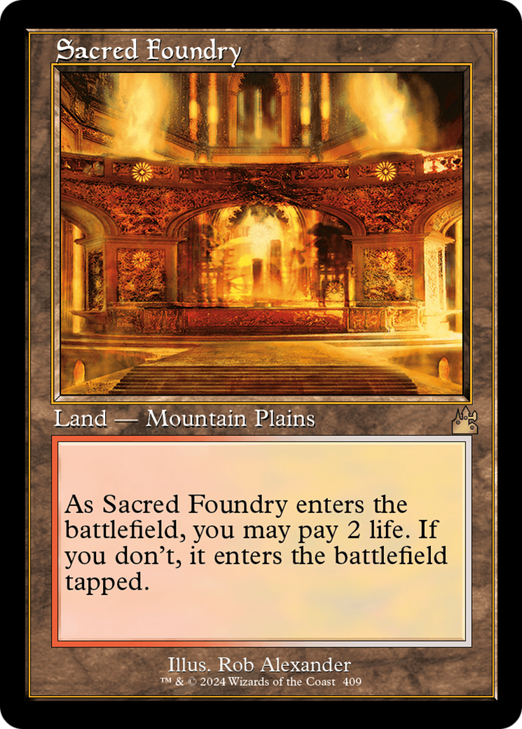 Sacred Foundry (RVR-409) [Ravnica Remastered] Foil