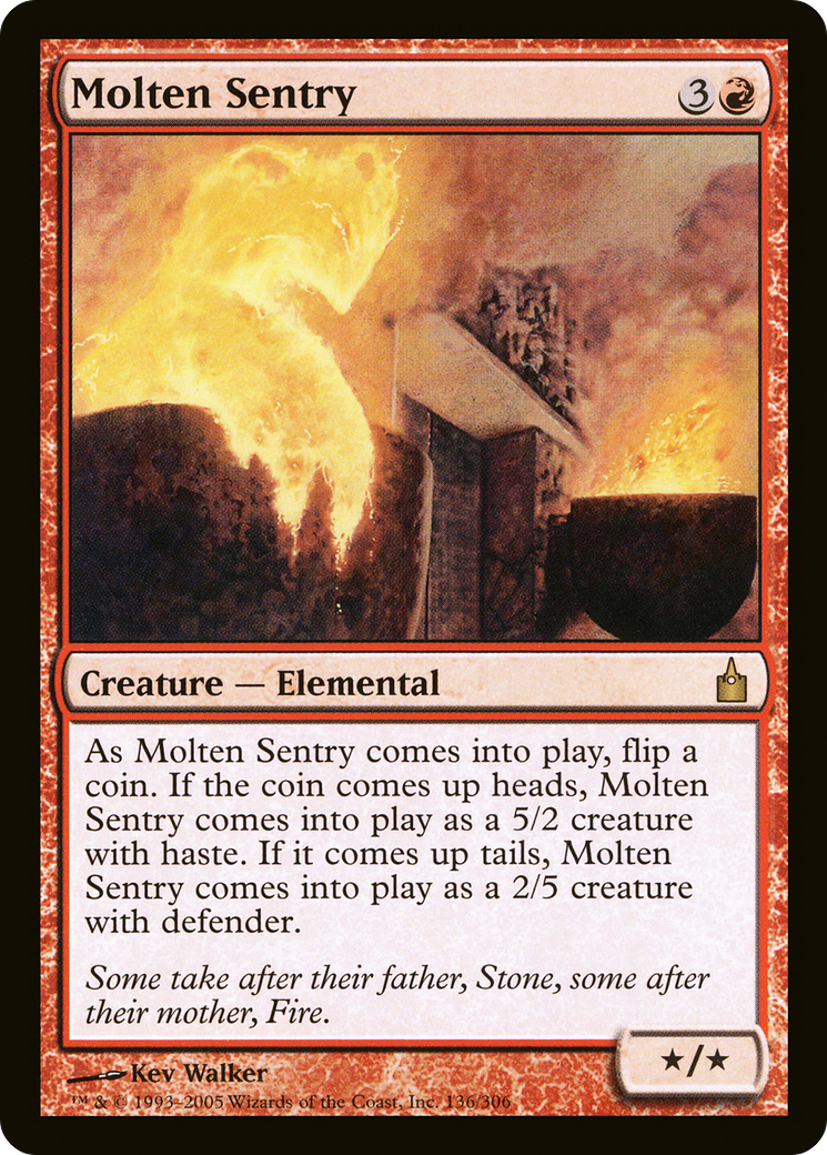 Molten Sentry (RAV-136) [Ravnica: City of Guilds]