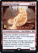 Enduring Courage (PRE-133S) [Duskmourn: House of Horror Promos]: (enchantment) Foil