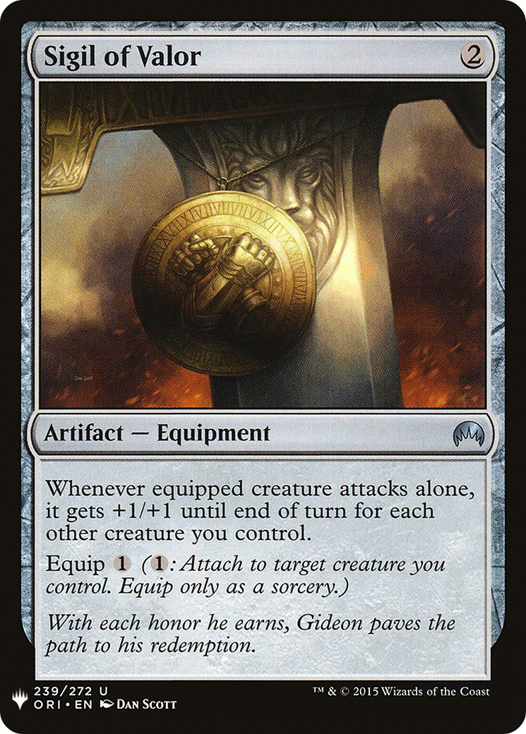 Sigil of Valor (LIST-ORI-239) [The List]