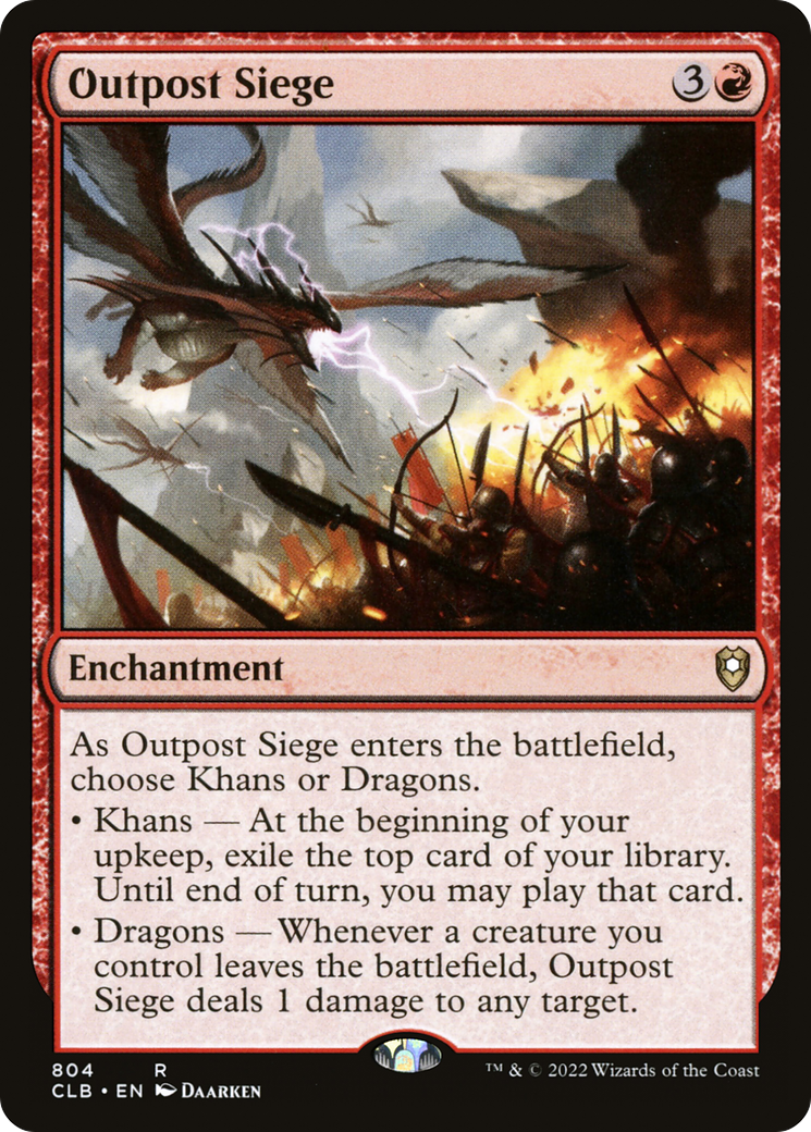 Outpost Siege (CLB-804) [Commander Legends: Battle for Baldur's Gate]