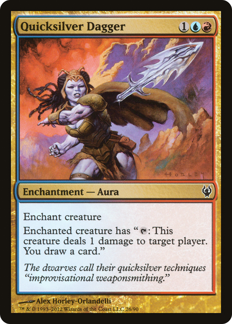 Quicksilver Dagger (DDJ-026) [Duel Decks: Izzet vs. Golgari]