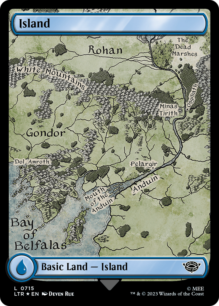 Island (LTR-715) [The Lord of the Rings: Tales of Middle-earth] Foil