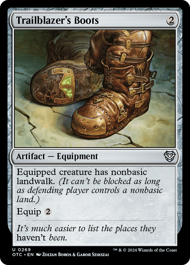 Trailblazer's Boots (OTC-269) [Outlaws of Thunder Junction Commander]