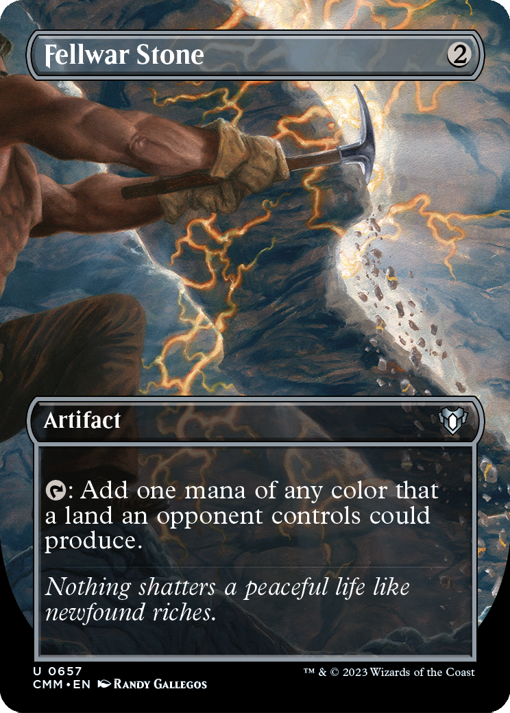 Fellwar Stone (Borderless) (CMM-657) [Commander Masters]