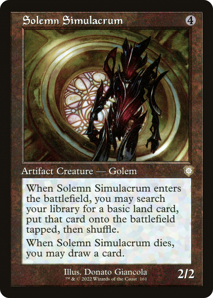 Solemn Simulacrum (Retro Frame) (BRC-161) [The Brothers' War Commander]
