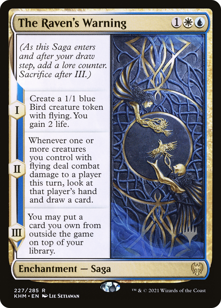 The Raven's Warning (PPKHM-227P) [Promo Pack: Kaldheim Promos]