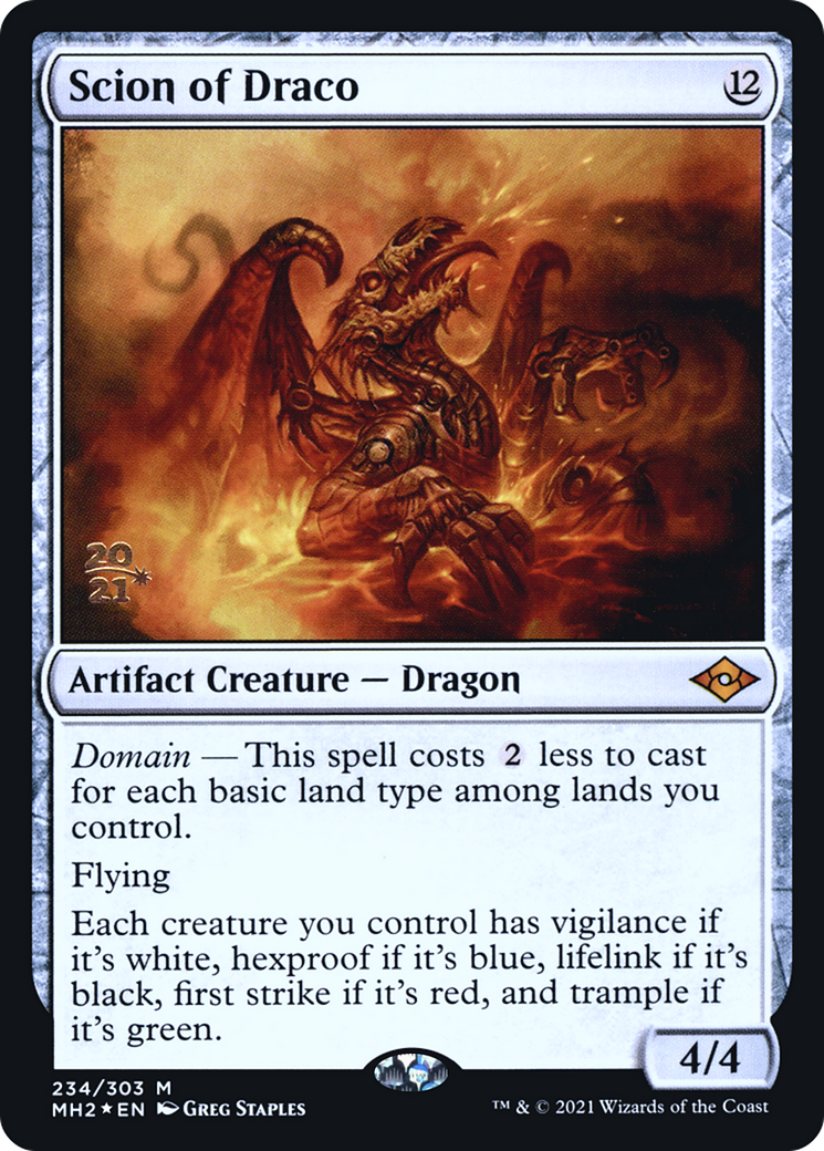Scion of Draco (PRE-234S) [Modern Horizons 2 Promos] Foil