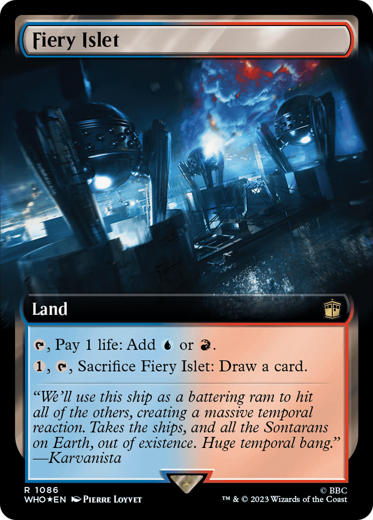 Fiery Islet (WHO-1086) [Doctor Who]: (Extended Art) Foil