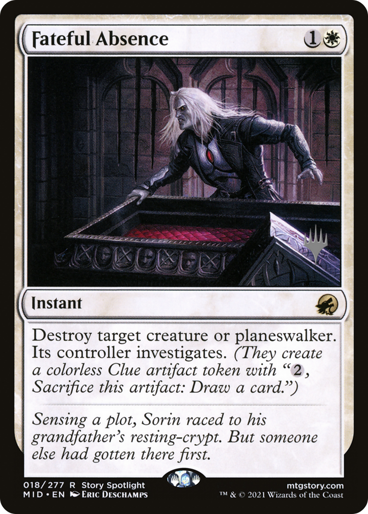 Fateful Absence (PPMID-18P) [Innistrad: Midnight Hunt Promos] Foil